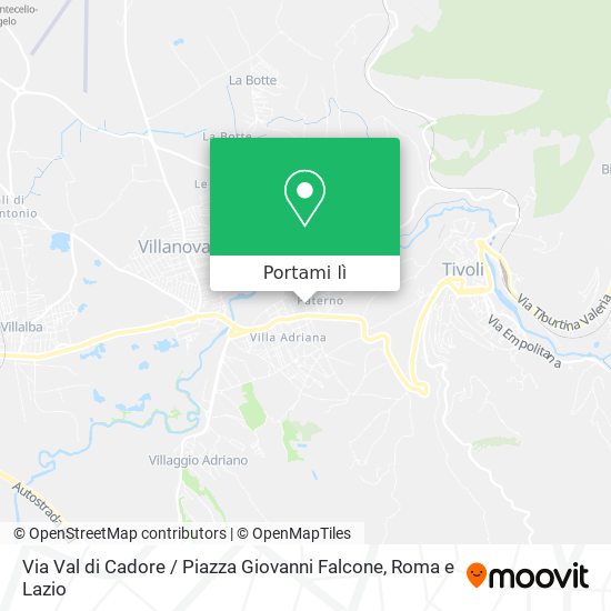 Mappa Via Val di Cadore / Piazza Giovanni Falcone