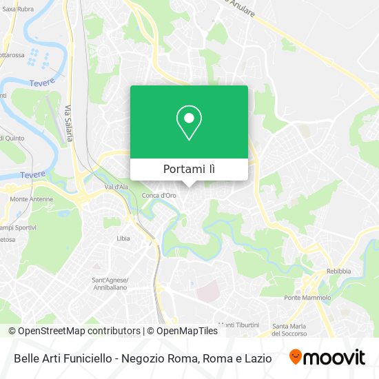 Mappa Belle Arti Funiciello - Negozio Roma