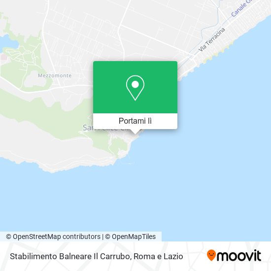 Mappa Stabilimento Balneare Il Carrubo