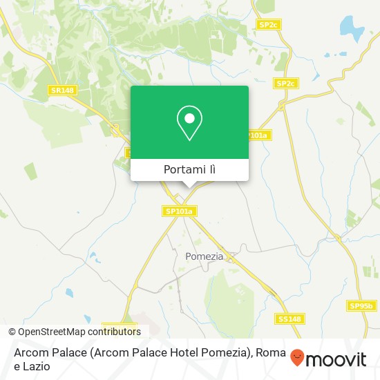 Mappa Arcom Palace (Arcom Palace Hotel Pomezia)