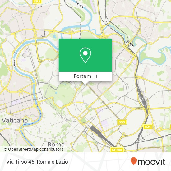 Mappa Via Tirso  46