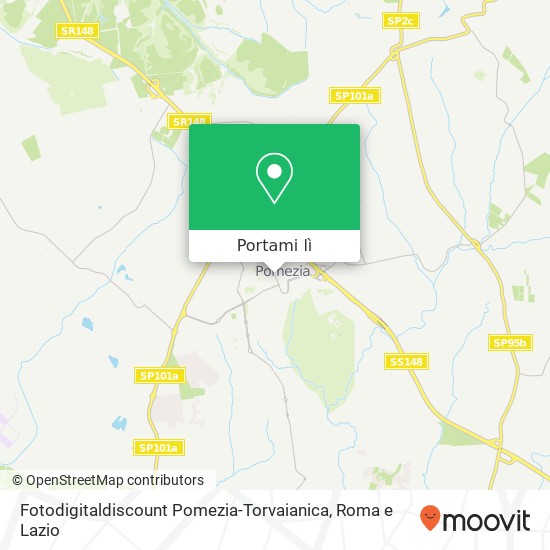 Mappa Fotodigitaldiscount Pomezia-Torvaianica