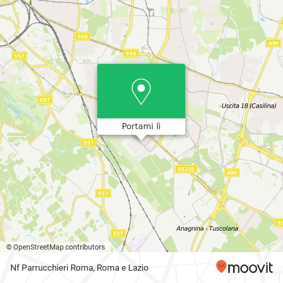 Mappa Nf Parrucchieri Roma