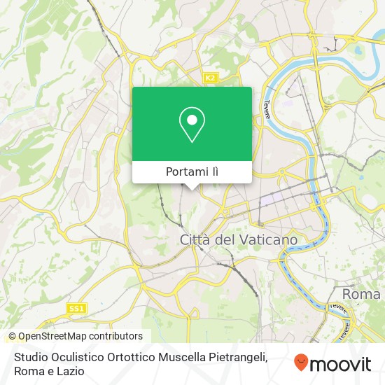 Mappa Studio Oculistico Ortottico Muscella Pietrangeli