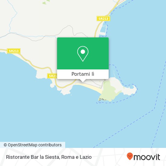 Mappa Ristorante Bar la Siesta