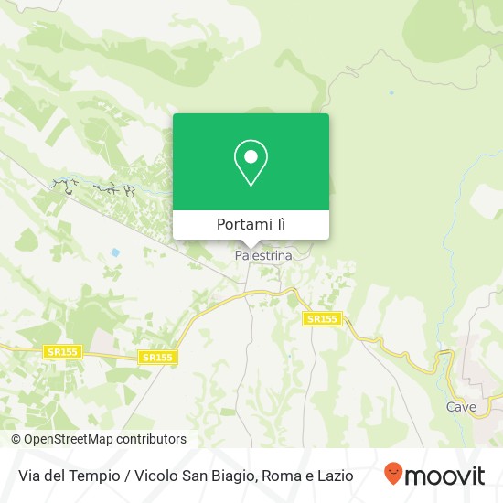 Mappa Via del Tempio / Vicolo San Biagio