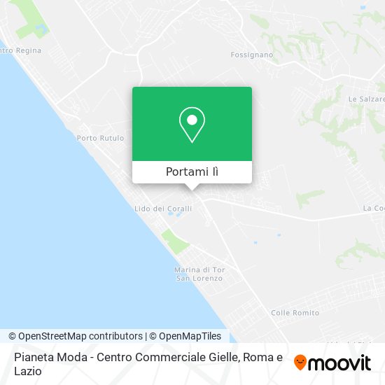 Mappa Pianeta Moda - Centro Commerciale Gielle