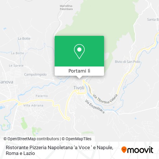 Mappa Ristorante Pizzeria Napoletana 'a Voce ' e Napule