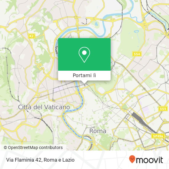 Mappa Via Flaminia  42