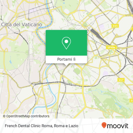 Mappa French Dental Clinic Roma