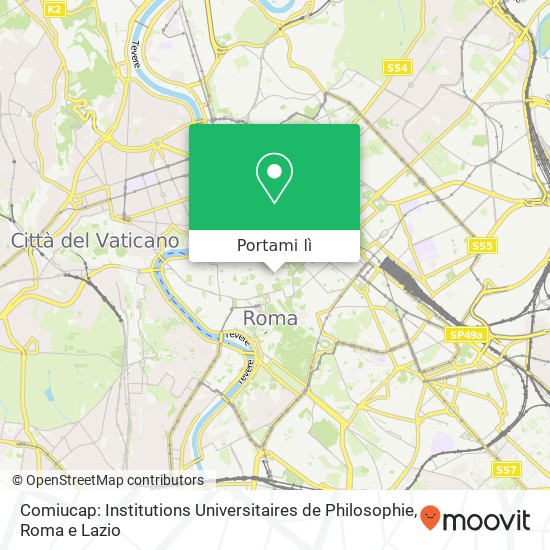 Mappa Comiucap: Institutions Universitaires de Philosophie