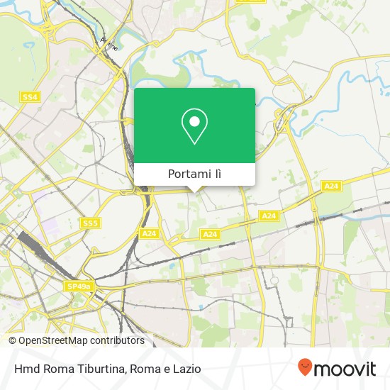 Mappa Hmd Roma Tiburtina