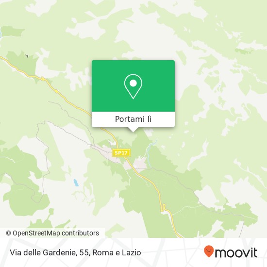 Mappa Via delle Gardenie, 55