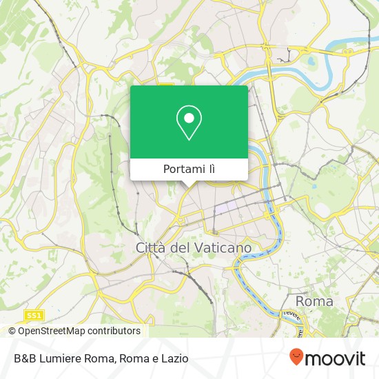 Mappa B&B Lumiere Roma