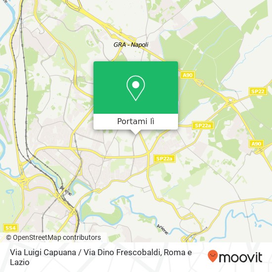 Mappa Via Luigi Capuana / Via Dino Frescobaldi