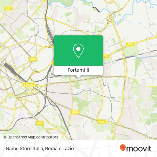 Mappa Game Store Italia