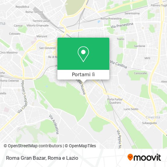 Mappa Roma Gran Bazar