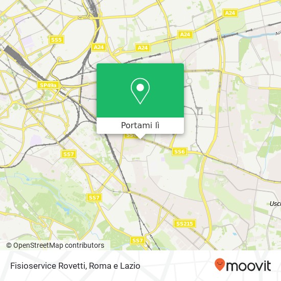 Mappa Fisioservice Rovetti