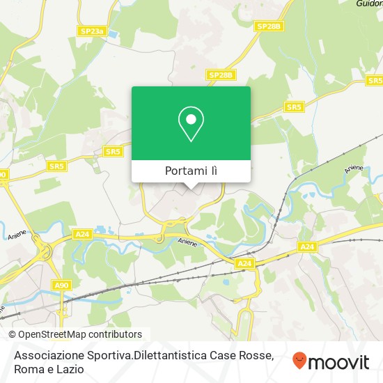 Mappa Associazione Sportiva.Dilettantistica Case Rosse