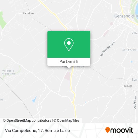 Mappa Via Campoleone, 17