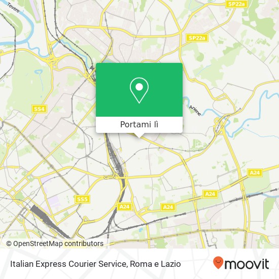 Mappa Italian Express Courier Service