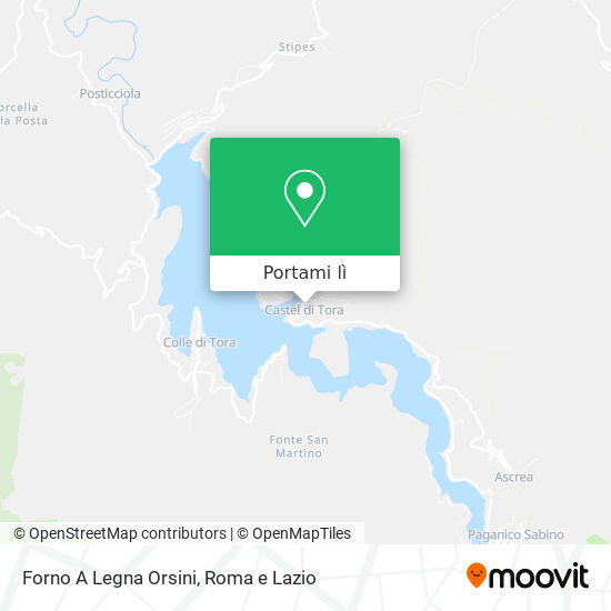 Mappa Forno A Legna Orsini