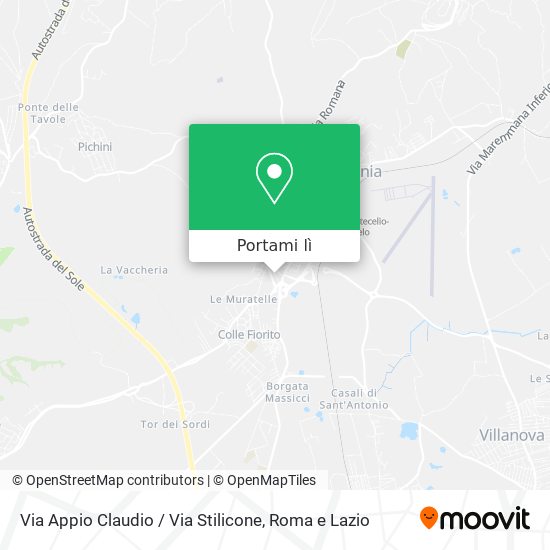 Mappa Via Appio Claudio / Via Stilicone