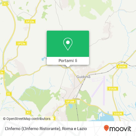 Mappa L'Inferno (L'Inferno Ristorante)