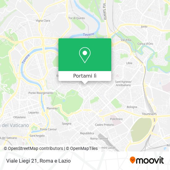 Mappa Viale Liegi  21