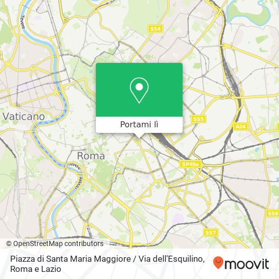 Mappa Piazza di Santa Maria Maggiore / Via dell'Esquilino