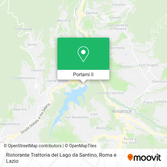 Mappa Ristorante Trattoria del Lago da Santino