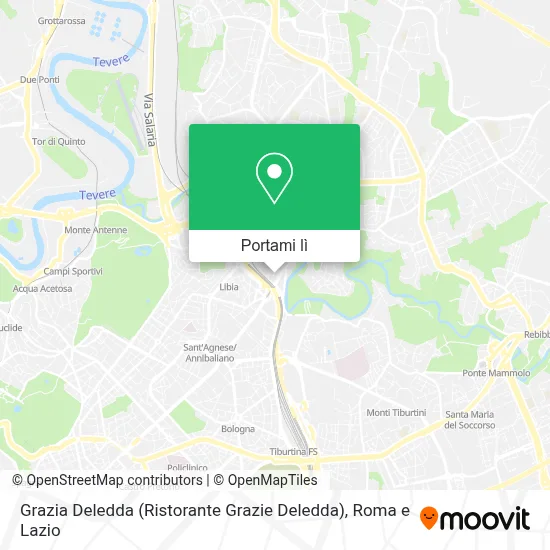 Mappa Grazia Deledda (Ristorante Grazie Deledda)