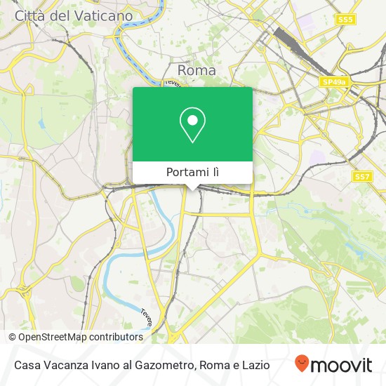 Mappa Casa Vacanza Ivano al Gazometro
