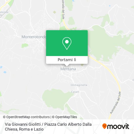 Mappa Via Giovanni Giolitti / Piazza Carlo Alberto Dalla Chiesa