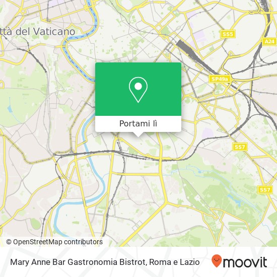 Mappa Mary Anne Bar Gastronomia Bistrot