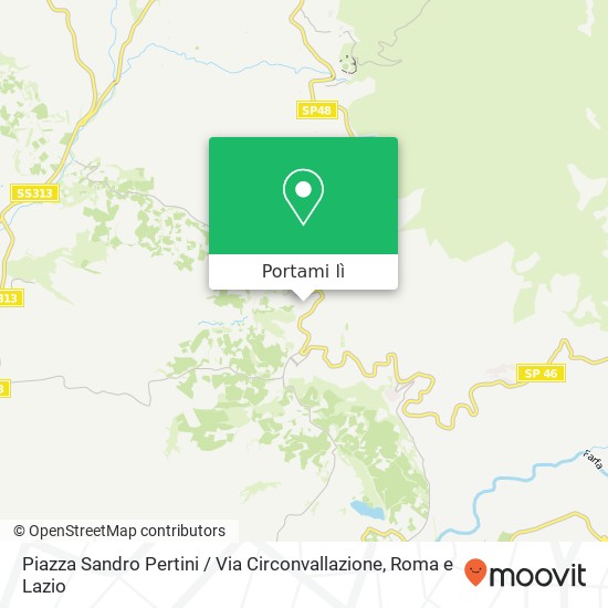 Mappa Piazza Sandro Pertini / Via Circonvallazione
