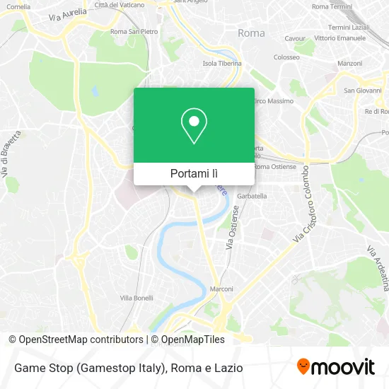 Mappa Game Stop (Gamestop Italy)