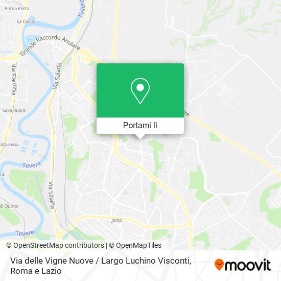 Mappa Via delle Vigne Nuove / Largo Luchino Visconti