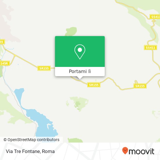 Mappa Via Tre Fontane