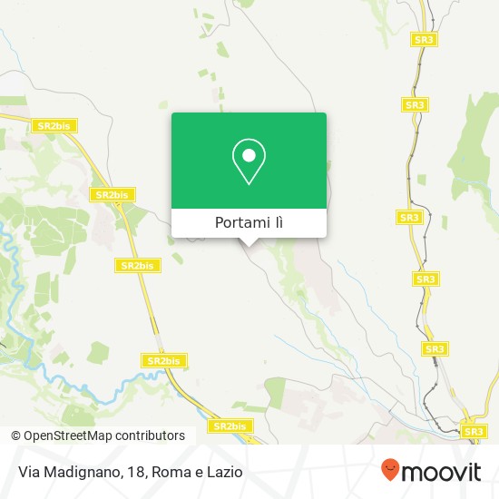 Mappa Via Madignano, 18