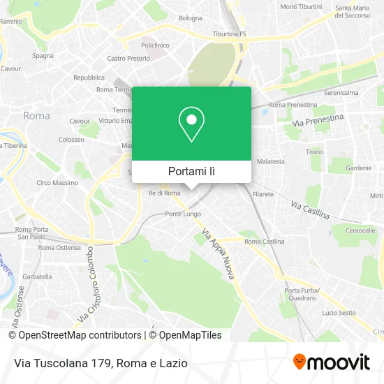 Mappa Via Tuscolana  179