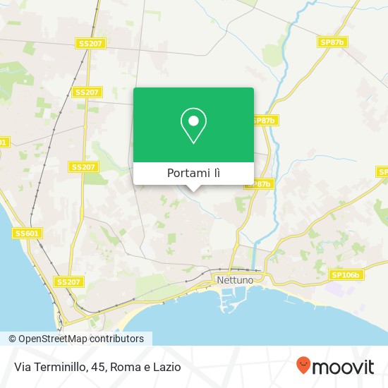Mappa Via Terminillo, 45