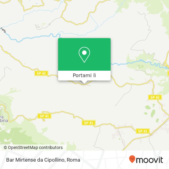 Mappa Bar Mirtense da Cipollino