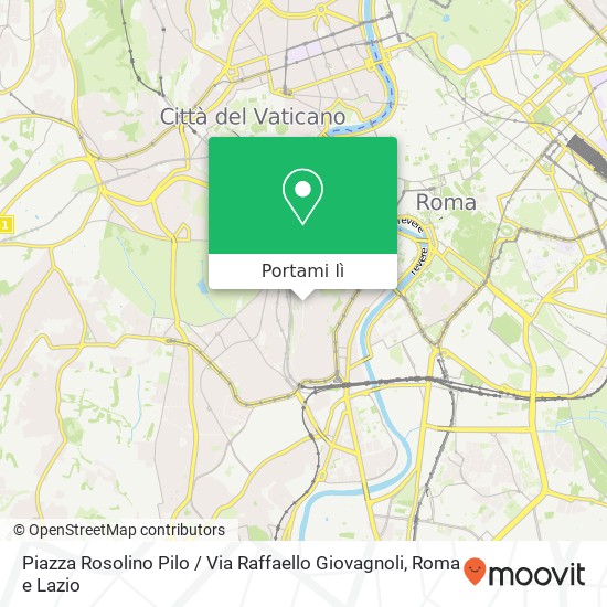 Mappa Piazza Rosolino Pilo / Via Raffaello Giovagnoli