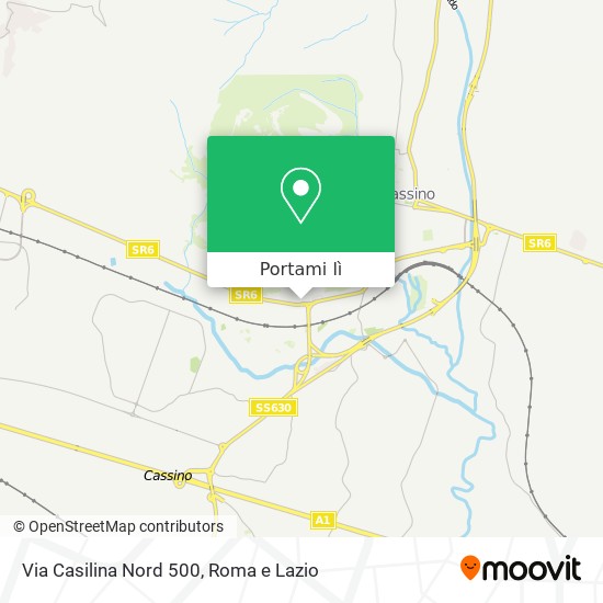 Mappa Via Casilina Nord  500