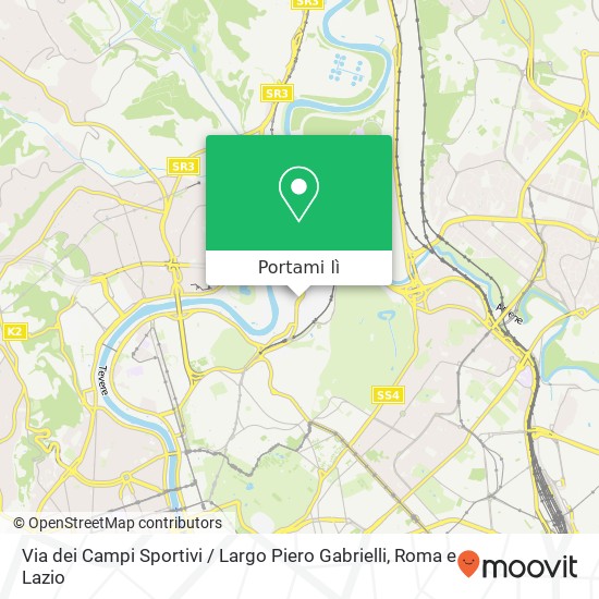 Mappa Via dei Campi Sportivi / Largo Piero Gabrielli