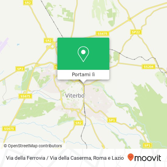 Mappa Via della Ferrovia / Via della Caserma