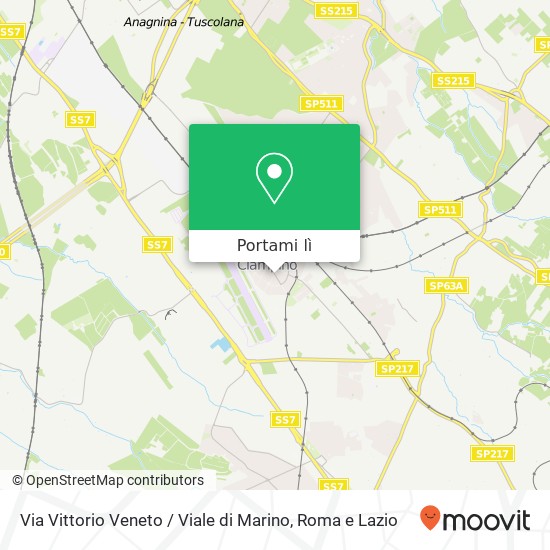 Mappa Via Vittorio Veneto / Viale di Marino