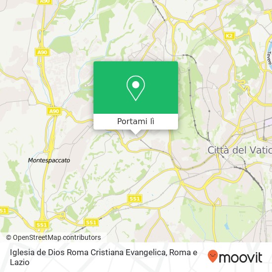 Mappa Iglesia de Dios Roma Cristiana Evangelica