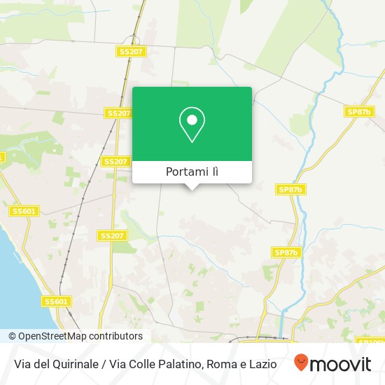 Mappa Via del Quirinale / Via Colle Palatino